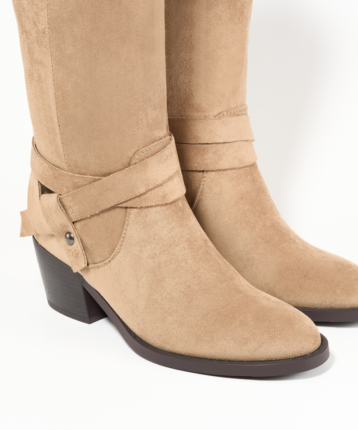 Bota tac&oacute;n cowboy tiras image number null